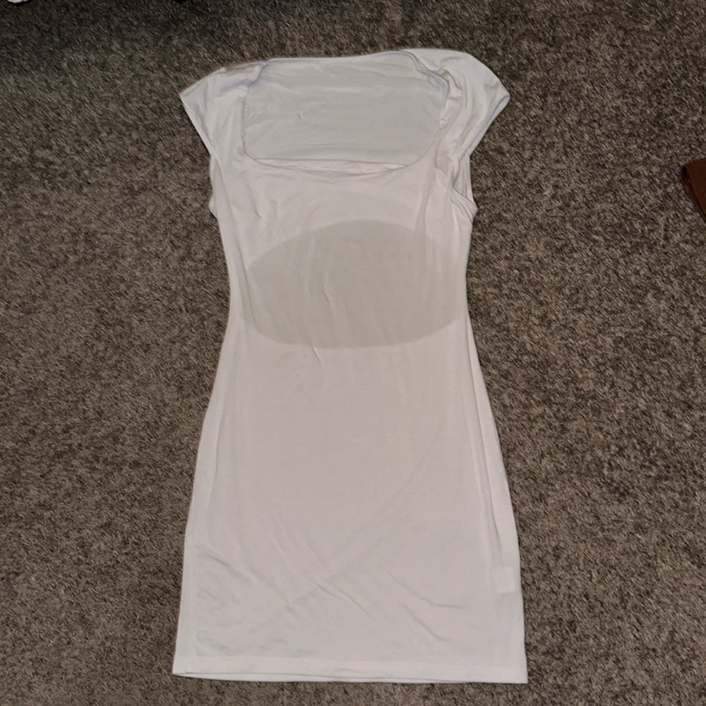 White Dress From Garage Size Medium: Open Cut In Back